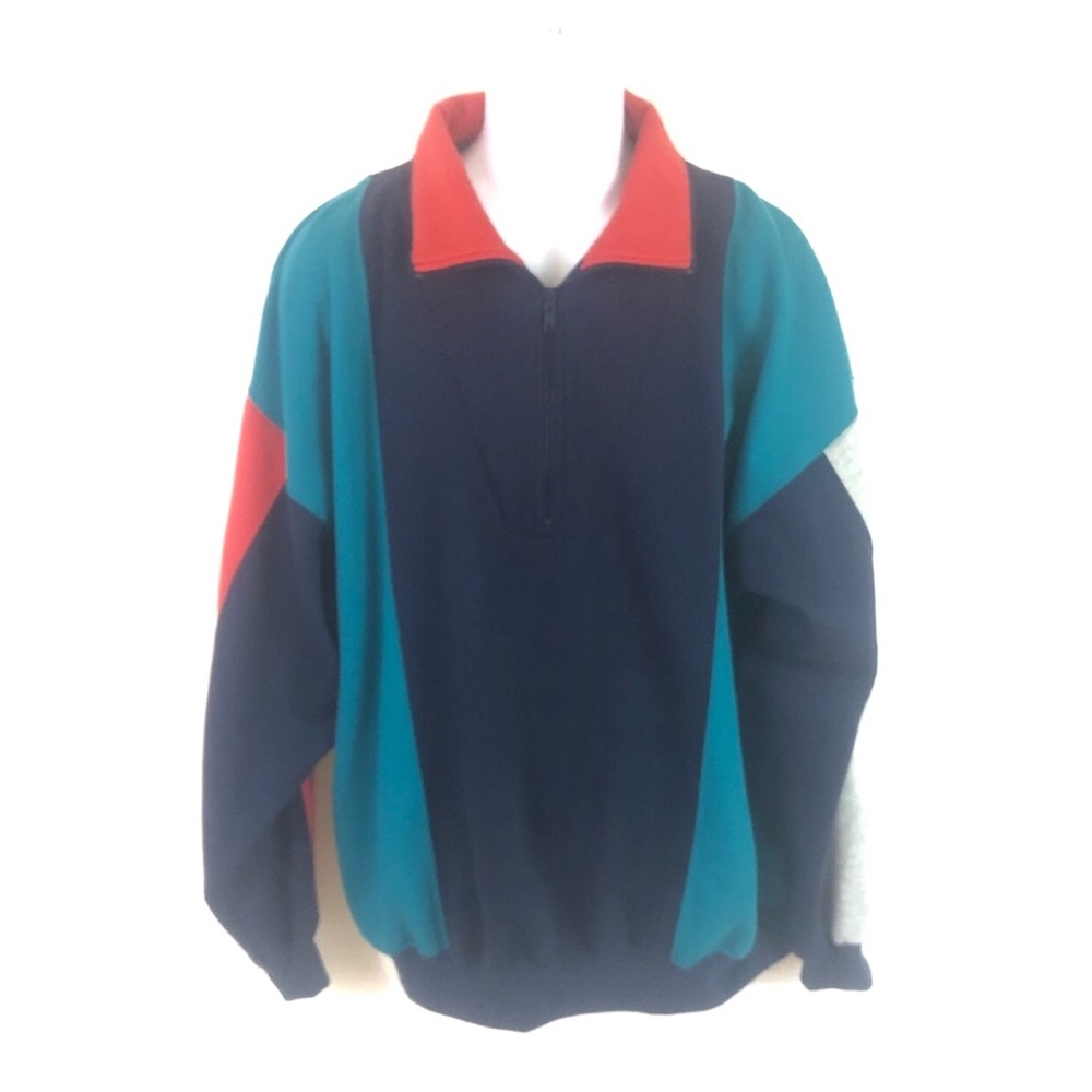 Cheetah men’s color block jacket XL vintage